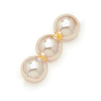 16mm Champagne Pearl Smooth Round Pearls - Czech Glass Beads