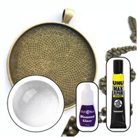 45mm Glass Pendant Kit - Makes 10 Necklaces - Colour Options