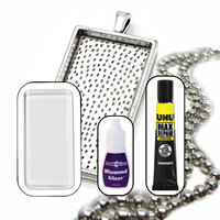25mm x 50mm Rectangle Pendant Kit - Makes 10 Necklaces - Colour Options