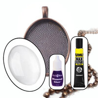 30mm x 40mm Oval Pendant Kit - Makes 10 Necklaces - Colour Options