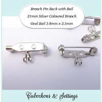 21mm Brooch Pin Finding with Bail