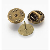 Lapel Pins - Antique Bronze -10mm