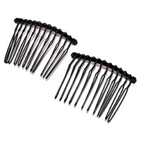 10 x Stylish Hair Combs - Black