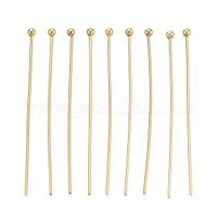 40mm x0.5mm Gold Head Pins with Ball - Stainless Steel - 20pk