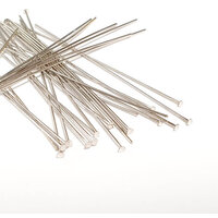 100 x Headpins Brass 70mm
