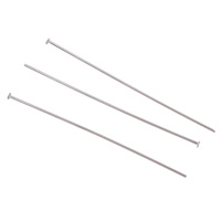 50 x Headpins Stainless Steel 50mm