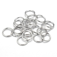 100 x 6mmx0.9mm Stainless Steel Closed Jump Rings