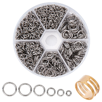 Stainless Steel Jump Rings in 6 Sizes! Sampler Box - Non Tarnish