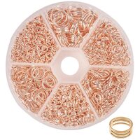 Rose Gold Sampler Jump Ring Kit - 6 Sizes!