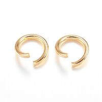100 x 5mm Open Jump Rings - Gold Toned