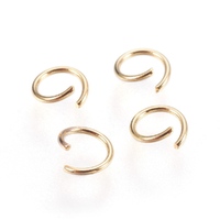 100 x 5mm Open Jump Rings - Gold