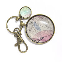Round Key Ring Glass Kit - Antique Bronze - Makes 10
