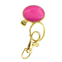 23mm Button Keyring Kit - Bright Gold