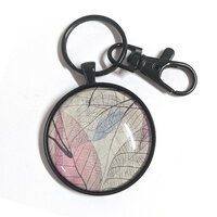 Round Key Ring Glass Kit - Black - Makes 10