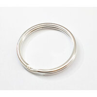10 x 25mm Antique Silver Large Split Ring for Keys