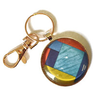 Round Key Ring Glass Kit - Rose Gold - Makes 10