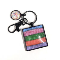 Square Key Ring Glass Kit - Black - Makes 10