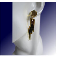 Lightning Strike Dangle Earrings - Hypo-Allergenic