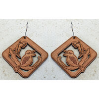 Kookaburra Australiana Dangle Earrings - Hypo-Allergenic French Earwire