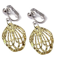 Loopy Dangle Earrings - Great Glitters  - Hypo-Allergenic - Clip-On or Pierced.
