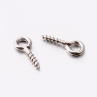 Stainless Steel Hooks Eyelet Screws Bails DIY Pendants Charms - Non Tarnish