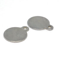 10mm Round Earring Bail - Stainless Steel