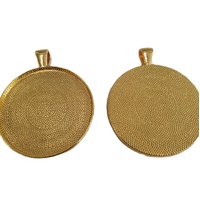 38m Round Pendant - Gold