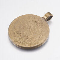 46.5mm Round Pendants Setting - Antique Bronze with Options