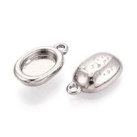 Pendant Setting: 8mm x 6mm Bezel Stainless Steel