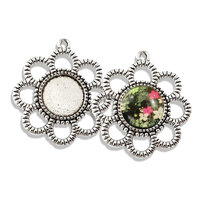 Flower Pendant with 12mm Bezel