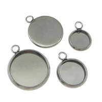 10 x Lightweight Stainless Steel Pendants - Optional Bails - Non Tarnish