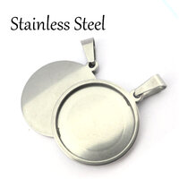 Robust Stainless Steel Pendants  -  Choose Size & Quantity - Tarnish Resistant