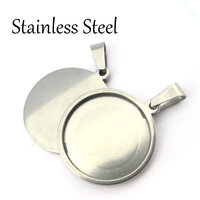 Robust Stainless Steel Pendants - Choose Size & Quantity