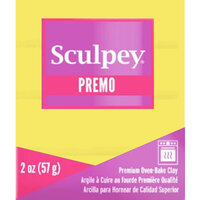 Fluorescent Yellow - Sculpey Premo Accents Polymer Clay