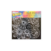 Stencil - Blooming Garden 6"/6"