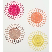 2 / 10 x 33mm Sunflower - Filigree Earring Charms
