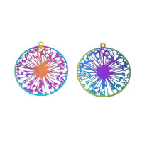 2 x Dandy Carnival - Filigree Earring Pendants 27mm 