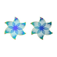 2 x Swoon Carnival - Filigree Earring Pendants 45mm 