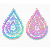 2 x 65mm Carnival - Filigree Earring Pendants - Laced