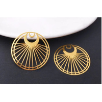 2 / 10  Brooklyn  30mm - Filligree Earring Pendants