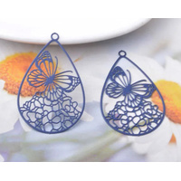 2 / 10  Nectar  17mm - Filligree Earring Pendants
