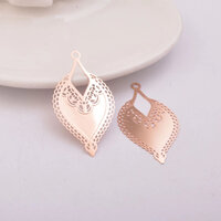 2 x 48mm Lace Collar Filigree Earring Pendants