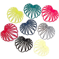 2 / 10 x 35mm Lilypad - Filigree Earring Charms
