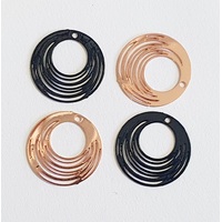 2 / 10 x 15mm Moonglade Filigree Earring Pendants