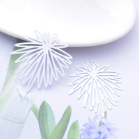 2 / 10  x 40mm Starburst Filigree Earring Pendants