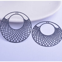 2 x 45mm SkyScraper Filigree Earring Pendants