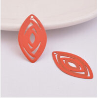 2 / 10  x 32mm Sixties Filigree Earring Pendants