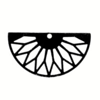  31mm Half Wheel - Stainless Steel Filigree Charms