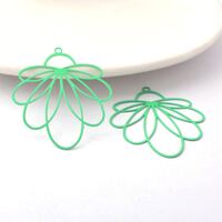 2 x 35mm Petals - Windy Green