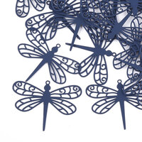2 x 36mm Dragonfly - Filigree Earring Charms 5 Colour Choice